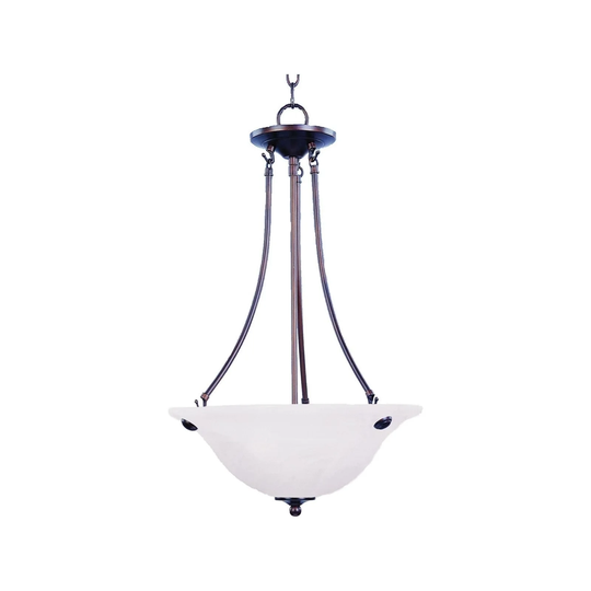 Maxim Iron 3-light Bronze Malaga Invert Bowl Pendant