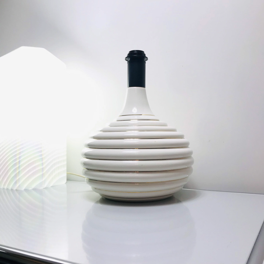 80's Lamp Base. Vintage Ceramic Table Lamp, Ars Lamp