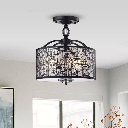 Euronotus 3-light Semi Flush Mount