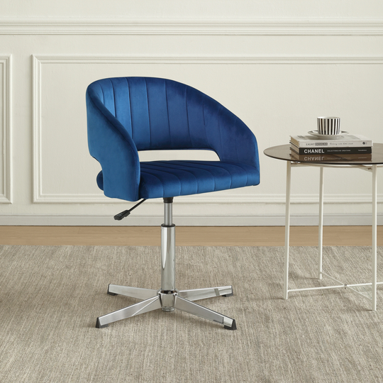 Art Leon Velvet Swivel Adjustable Accent Chairs Home Office Chair