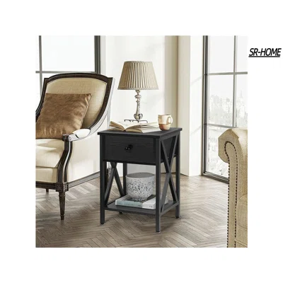 Nightstands, Modern End Side Tables,Night Stand With Drawer &Storage Shelf For Bedroom Living Room