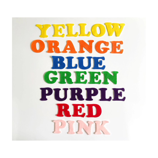Felt Colors Spelling Activity, Color Game For Kids, Back To School, Learning Colors, Felt Letters Die Cuts, Preschool Toddler