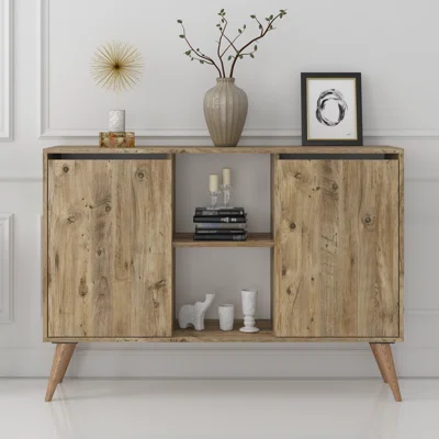 Foresthill 55.1'' Wide Sideboard Buffet 2 Doors Credenza