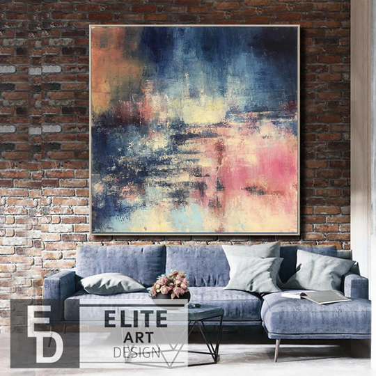 Large Abstract Colorful Paintings On Canvas Acrylic Art Modern Oil Painting Original Wall Handmade For Living Room Decor
