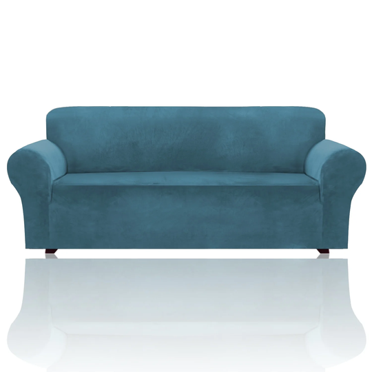 1-Piece Stretch Velvet Plush Sofa Slipcover