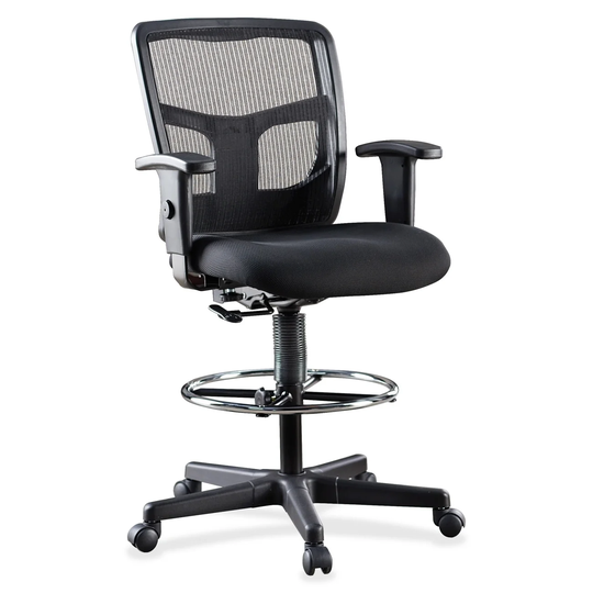 Porch & Den Druid Black Mesh Office Chair