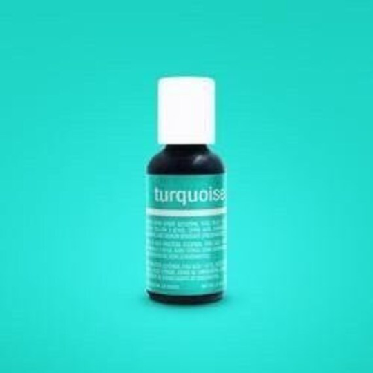 Fast Shipping Turquoise Chefmaster Gel Food Coloring 20Ml, Color