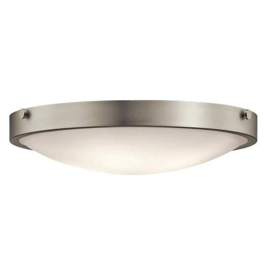 Kichler Lighting Lytham Collection 4-light Brushed Nickel Flush Mount