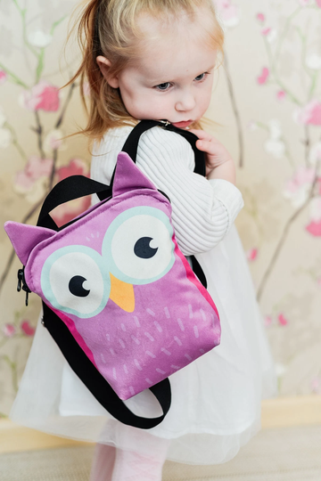 Kids Owl Mini Backpack | Children Rucksack Cute Small Bag For The Smallest Ones