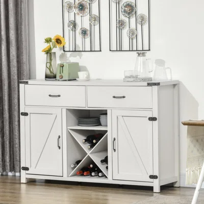 55" Wide 2 Drawer Sideboard