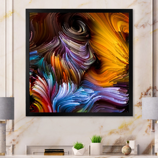 Designart 'Color Motion Series Design' Modern Framed Art Print