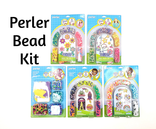 Perler Beads Kit - Unicorn Ocean Buddies Stripes'n Jewelry Glow in Dark Flower Madness Kid's Gift