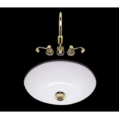 Teri Ceramic Circular Undermount Bathroom Sink