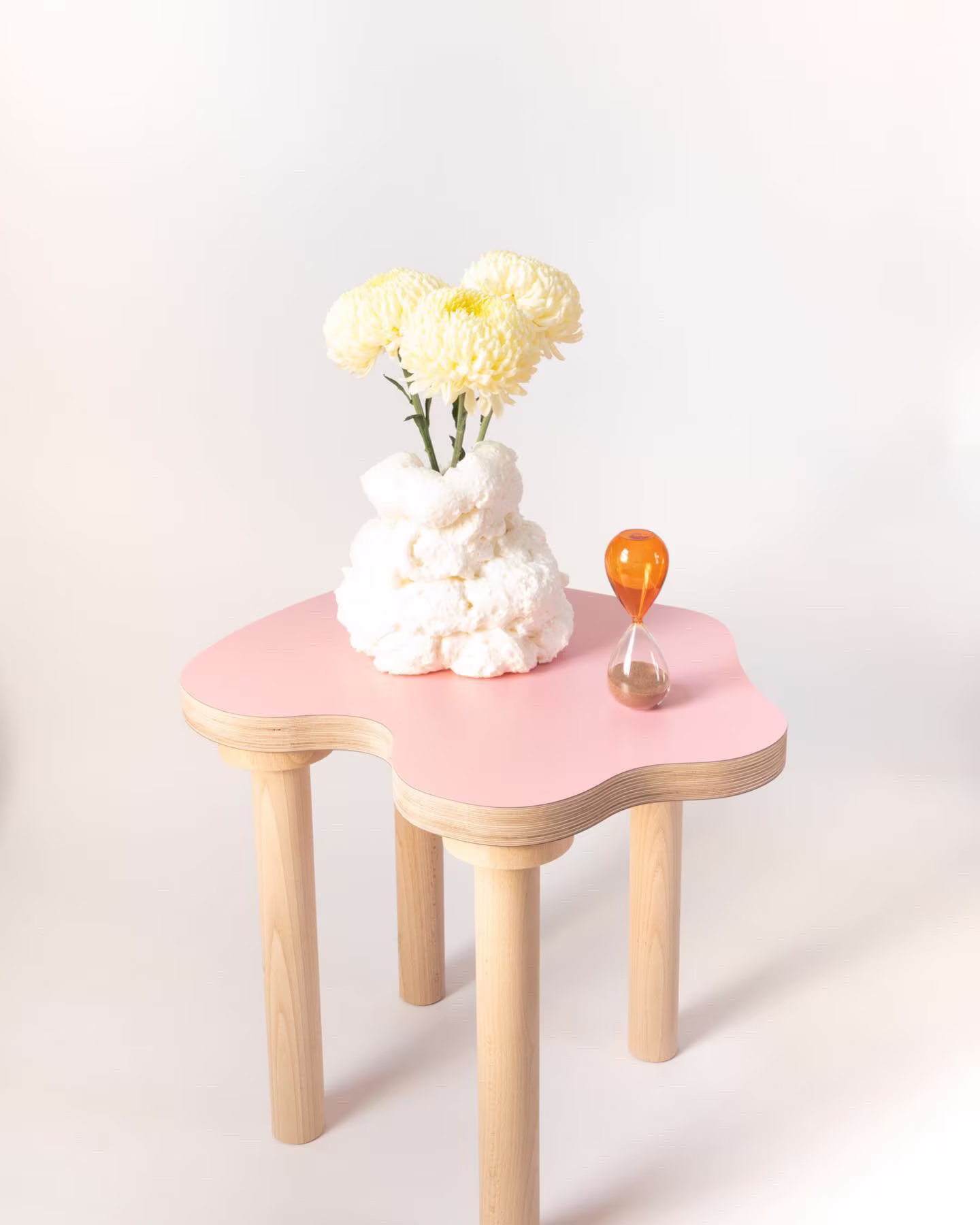 Wavy Curvy Wiggle Squiggle Coffee Table Side Stool