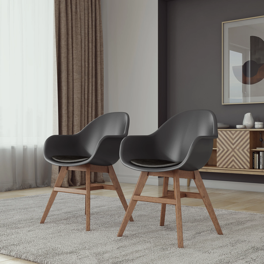 Midtown Concept Supreme 2pc Indoor Dining Chairs with Cushions