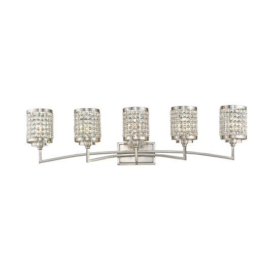 Livex Lighting Grammercy 5 Light Brushed Nickel Bath Vanity - Brushed nickel