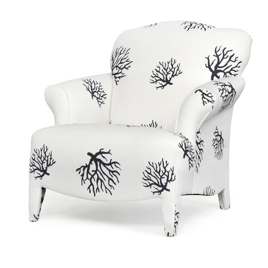 Acciano Curved Back Decorative Accent Chair