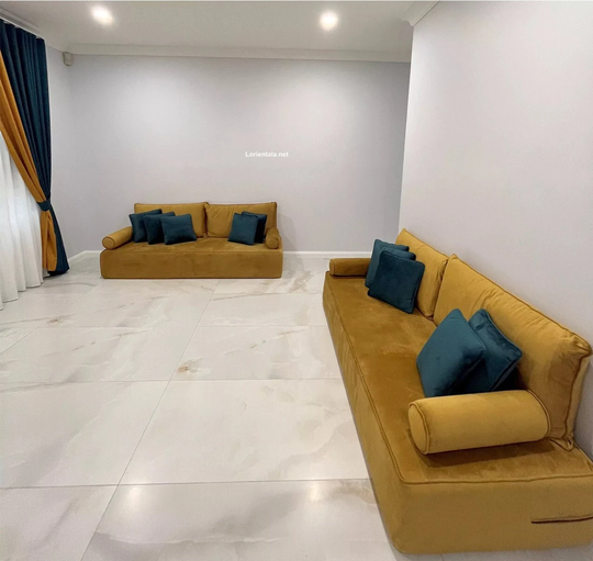 12'' Thickness Velvet Gold Floor Seating Sofa Arabic Living Room Oriental Moroccan Home Decor Couch Cushions Pillows Sleeping Bed Palette