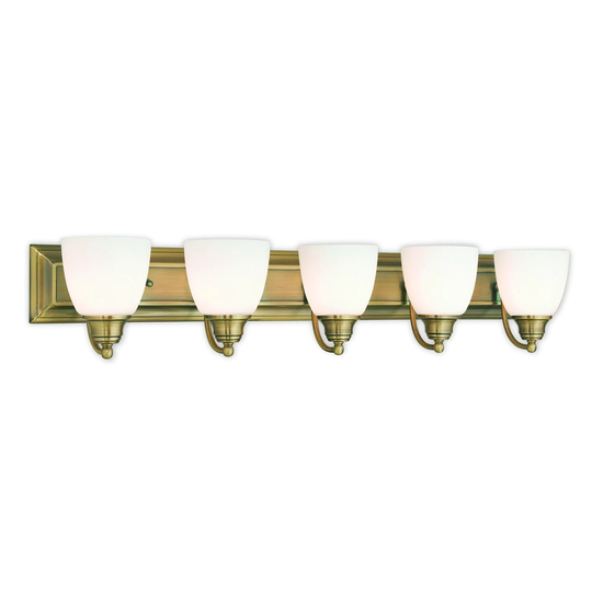 Livex Lighting Springfield Antique Brass 5-light Bath Light