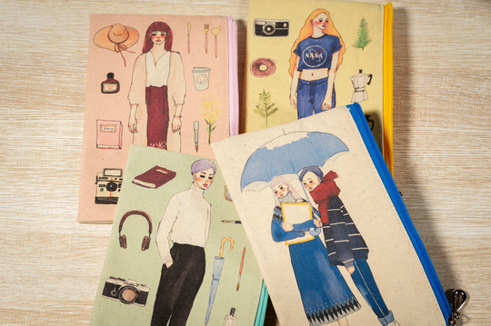 La Dolce Vita |Canvas Pencil Case | 4 Different Style