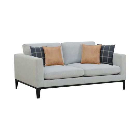 Montauk Light Grey Cushion Back Sofa