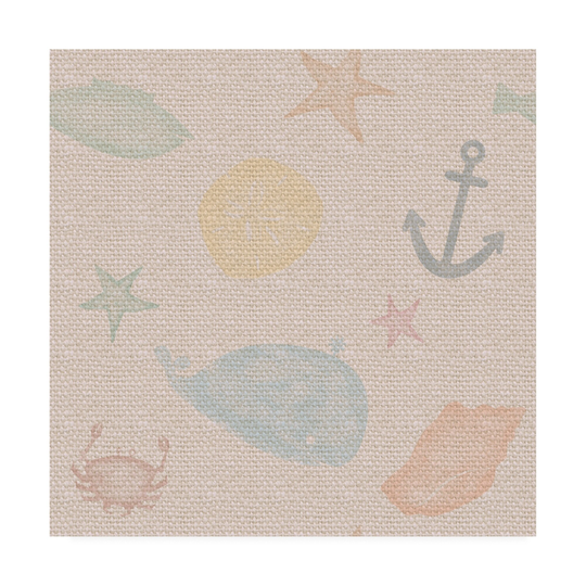Holli Conger 'Coastal Collage repeat 5' Canvas Art