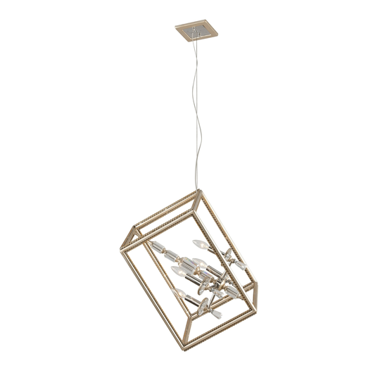 Corbett Lighting Houdini 4-light Small Single Pendant - Champagne