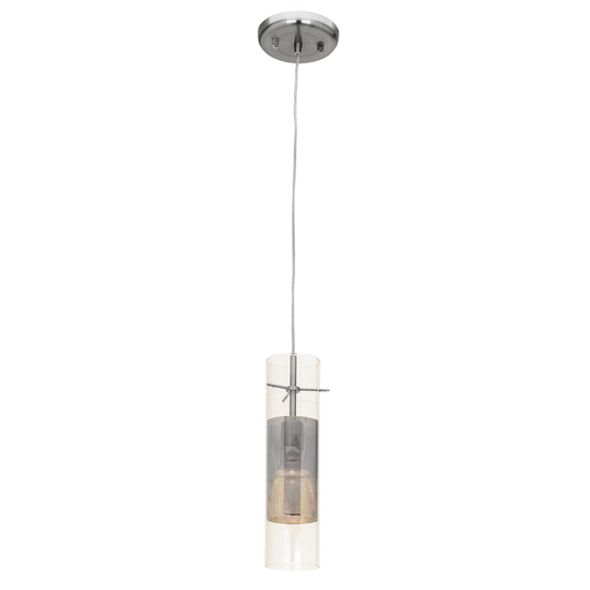 Spartan 1-light Brushed Steel Pendant - Brushed Steel