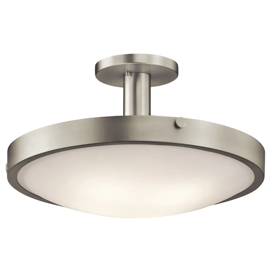 Kichler Lighting Lytham Collection 4-light Brushed Nickel Semi Flush Mount