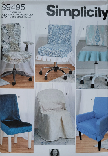 Simplicity Sewing Pattern S9495 Chair Slipcovers