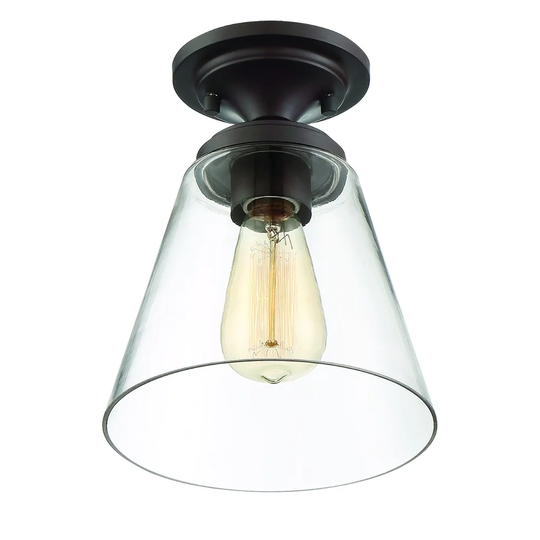 Trade Winds Coolidge Semi-Flush Mount Ceiling Light in Oil Rubbed Bronze