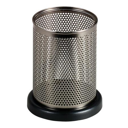 Rolodex Distinctions Gun Metal Mesh Pencil Holder