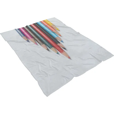 Games Colored Pencils 18 Throw Blanket