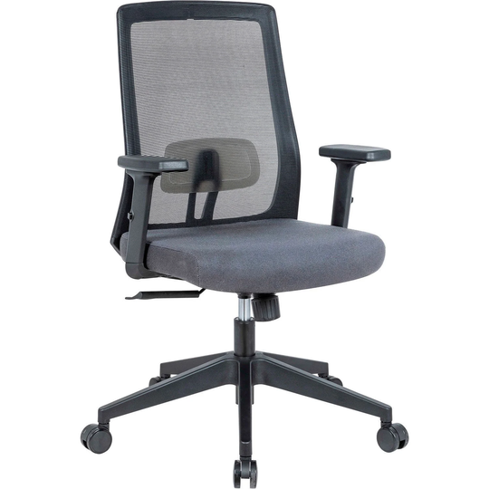 Mesh Task Chair with Seat Slider, Fabric, Gray - 23.23"L x 25.39"W x 38.98"H