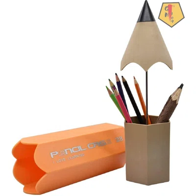 Large-Capacity Two-In-One Pencil Shape Pen Holder, Desktop Stationery Storage Pen Holder, Eye Shadow Brush And Eyebrow Pencil Storage Bin, Makeup Brus