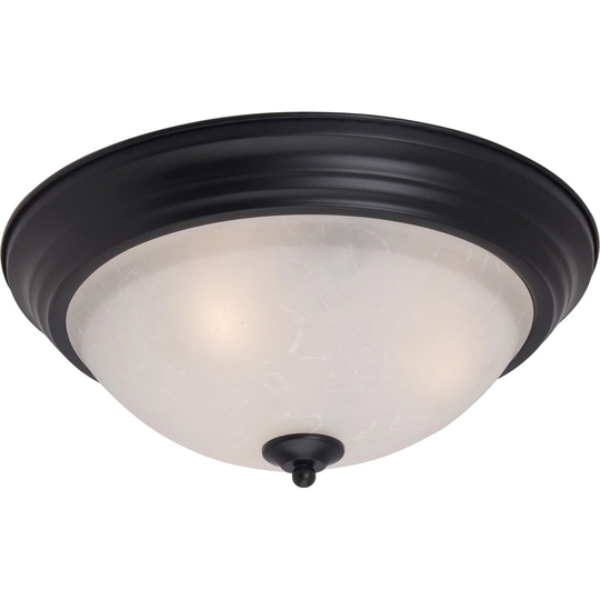 Essentials 2-Light Flush Mount - Black