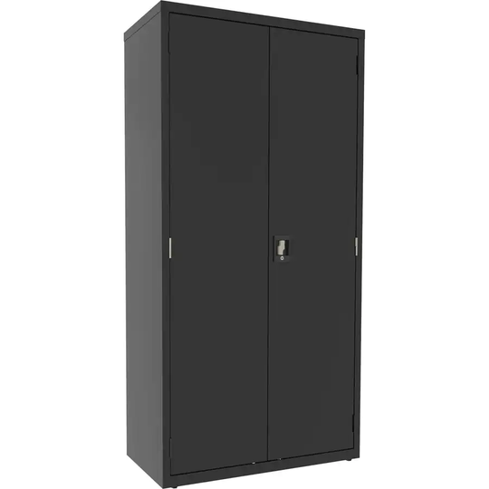 Janitorial Cabinet, Locking Storage, 36"x18"x72", BK