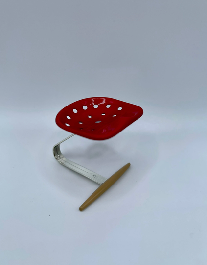 Miniature 112 Scale Mcm Chair - Tractor Seat Castiglioni Mezadro Mini Design Interior Collection No. 7