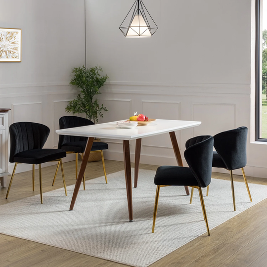 Barbara Side Chair with Metal Base Set of 4