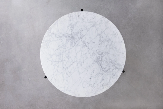 Granada Carrara Marble Side Table
