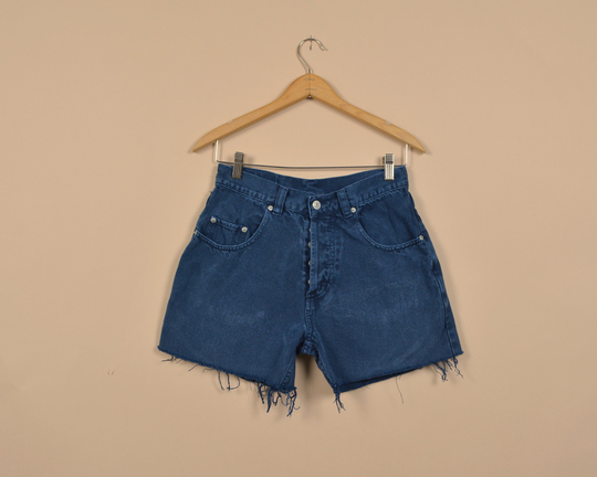 Nuovo Button Fly Dark Wash Denim Cutoff Shorts
