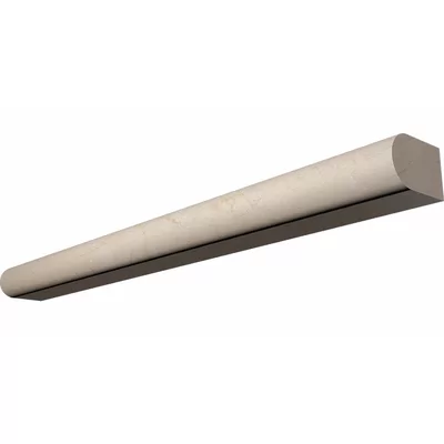 Crema Marfil 12" x 1" Honed Marble Pencil Liner Tile Trim in Honed