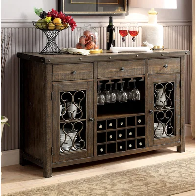 Owons 56" Wide 3 Drawer Sideboard