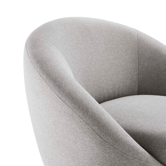 Buttercup Fabric Upholstered Upholstered Fabric Swivel Chair