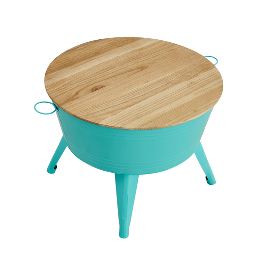 Metal Cocktail Table with Storage Space