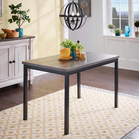 Brent Black Metal Dining Table by iNSPIRE Q - Dining Table