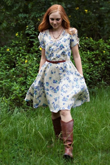 Ladies Shirtwaist Dress Paper Pattern, Boho Sewing Sew Liberated