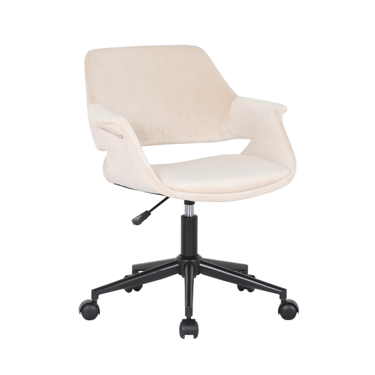 Porthos Home Rylee Swivel Office Chair, Velvet, Adjustable Height