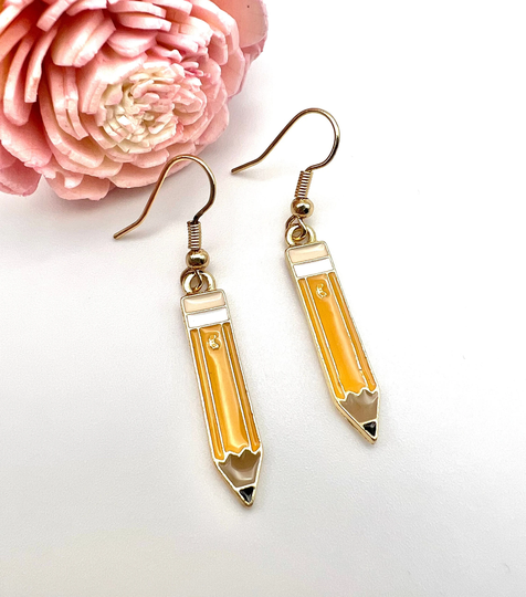 Pencil Earrings | Teacher Gift Wear