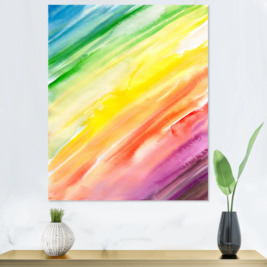 Designart 'Colorful Raimboo Art' Modern Canvas Art Print
